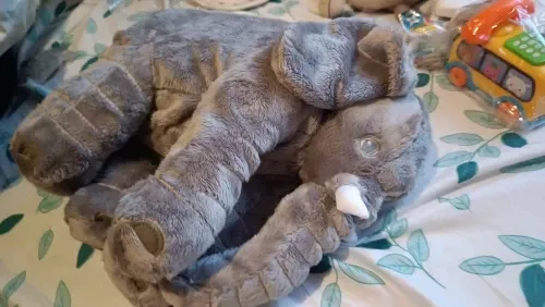 Soft Elephant Plush Pillowcase for Kids Room Decor photo review