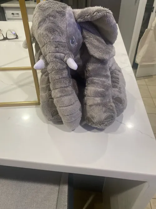 Soft Elephant Plush Pillowcase for Kids Room Decor photo review