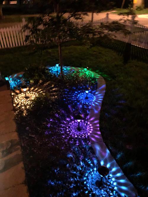 Solar Powered Outdoor Garden Lights for Yard, Lawn, Patio, and Christmas Decorations photo review