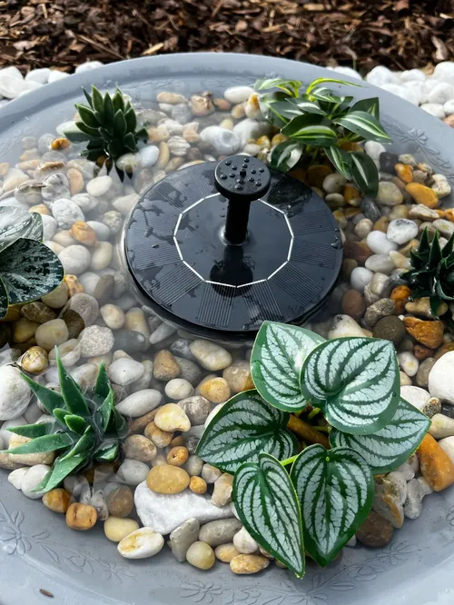 Solar Powered Fountain Pump with Nozzles for Garden & Ponds photo review