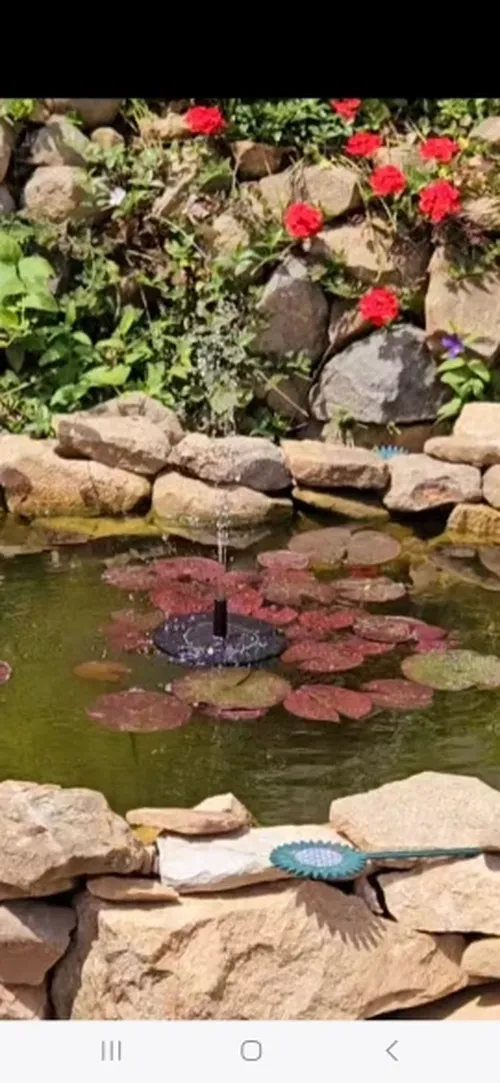 Solar Powered Fountain Pump with Nozzles for Garden & Ponds photo review
