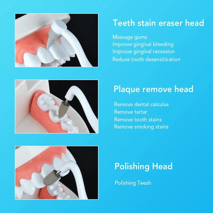 Ultrasonic Electric Teeth Cleaner with LED Light