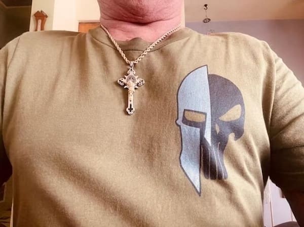 St. Benedict Crucifix Cross Pendant Titanium Steel Necklace photo review