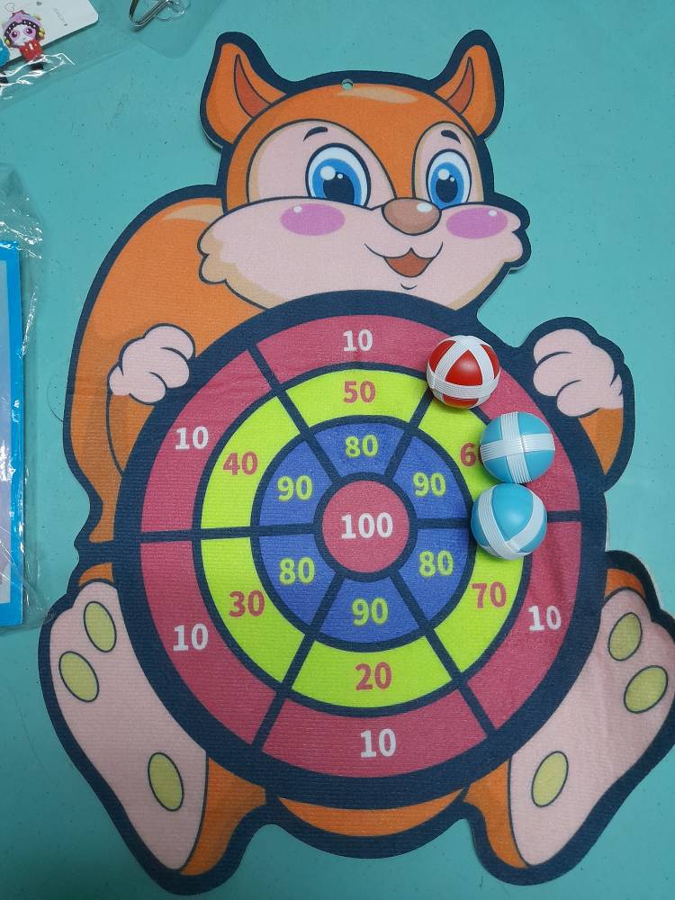 Sticky Ball Dart Board Target Sports Game Toy photo review