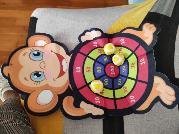 Sticky Ball Dart Board Target Sports Game Toy photo review
