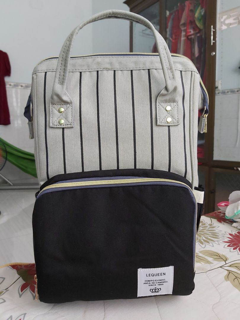 Striped Baby Backpack Diaper Bag photo review