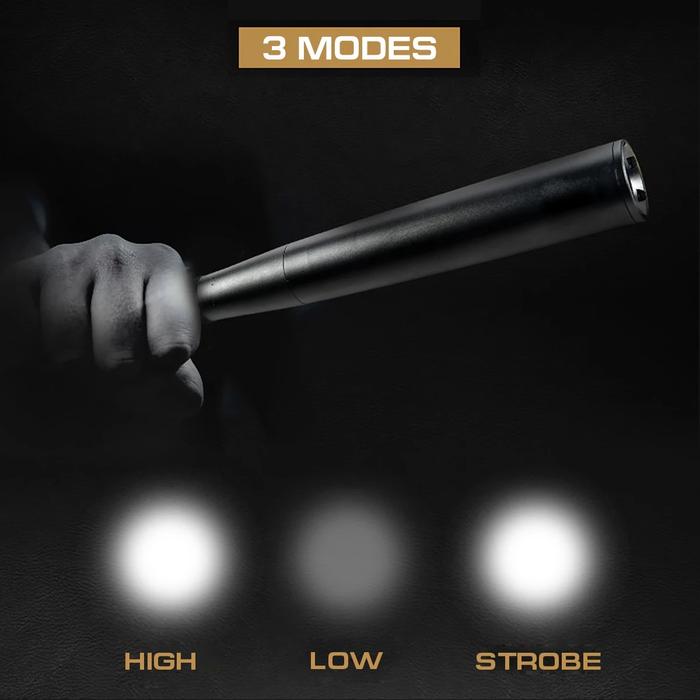 Super Bright LED Baseball Bat Flashlight for Self Defense