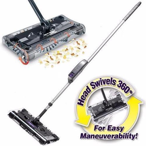 Swivel Sweeper Lightweight, Purple Household Vacuum Cleaner Hand Push Sweeper