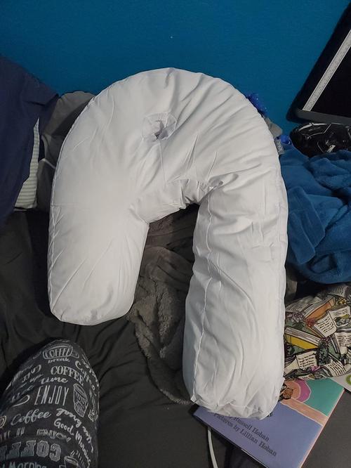 U-Shaped Side Sleeper Pillow with Neck and Spine Support photo review