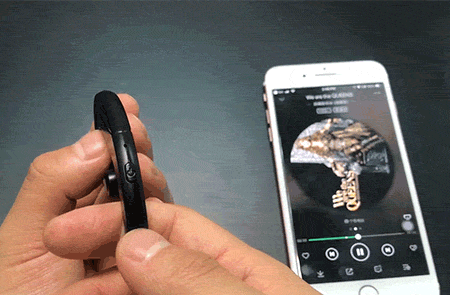 Wireless Bone Conduction Bluetooth Earhook with Mic &amp; Noise Cancelling