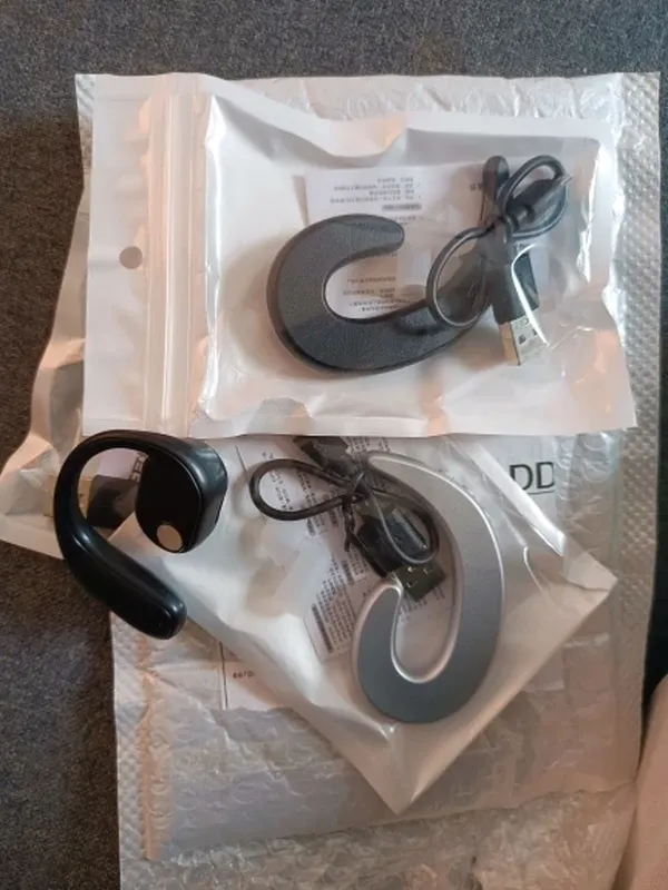 Wireless Bone Conduction Bluetooth Earhook with Mic & Noise Cancelling photo review