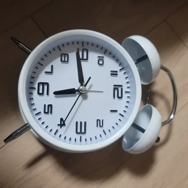 Twin Bell Metal Alarm Clock, Loud, 3D Dial photo review