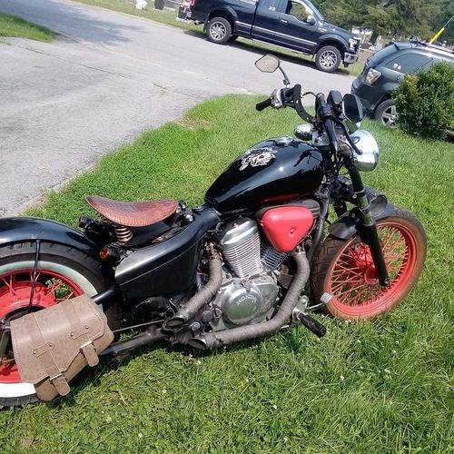 Vintage PU Leather Motorcycle Side Tool Bag with Bottle Holder photo review