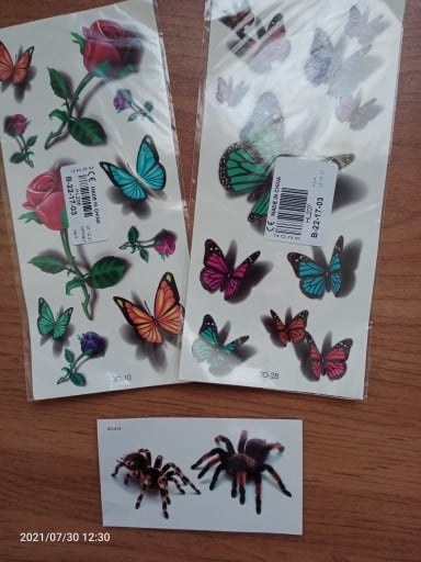 Waterproof Temporary 3d Tattoo Stickers photo review
