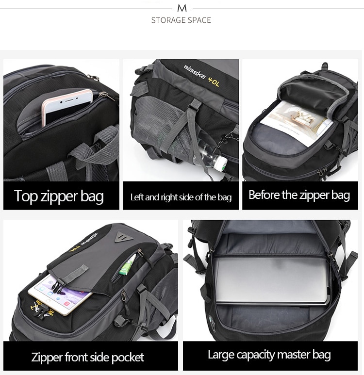 Equipped outdoors waterproof outlet backpack