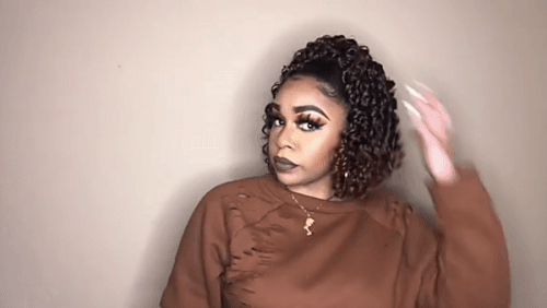 Wig Ponytail Wig Female African Small Curls