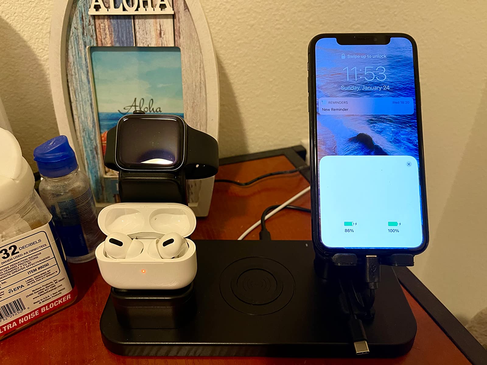 Wireless 4 In 1 Charging Station | Smart Charger Dock photo review