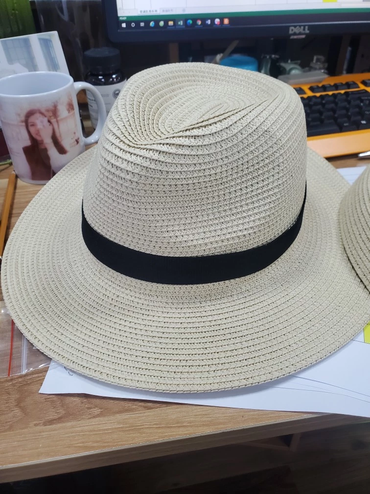 Women Wide Brim Straw Panama Roll Up Hat photo review