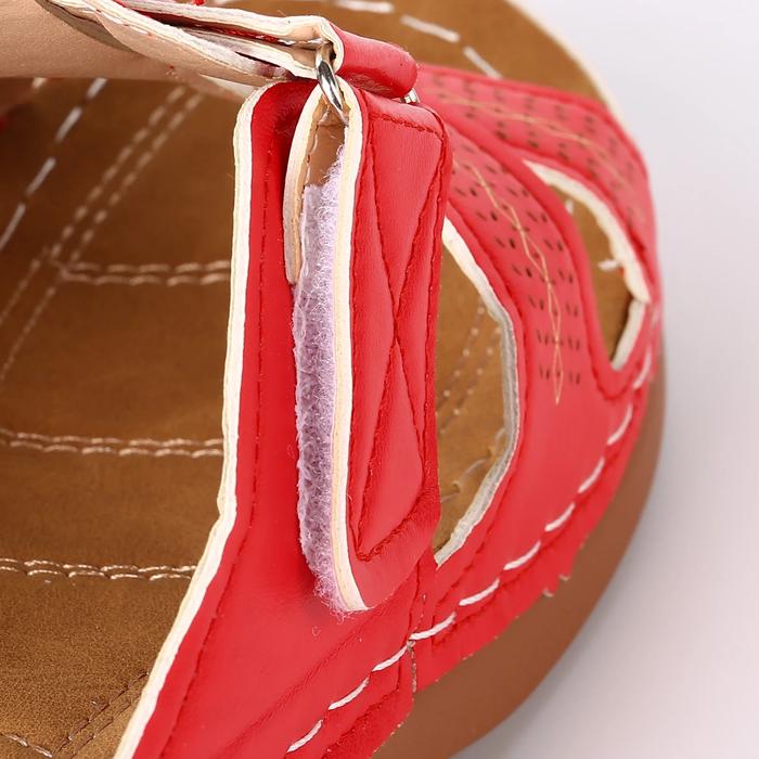Women’s Retro Open Toe Wedge Sandals with Thick Sole