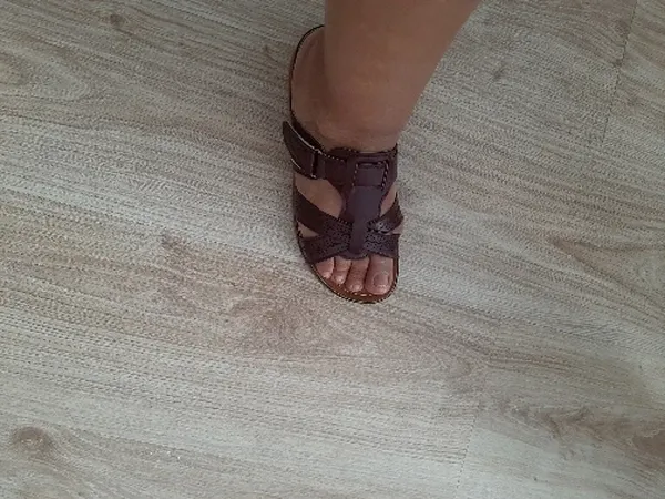 Women’s Retro Open Toe Wedge Sandals with Thick Sole photo review