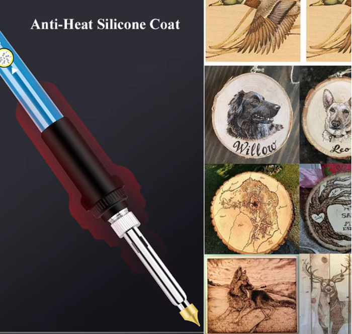 60W Wood Burning Kit Electric Engraving Tool Set