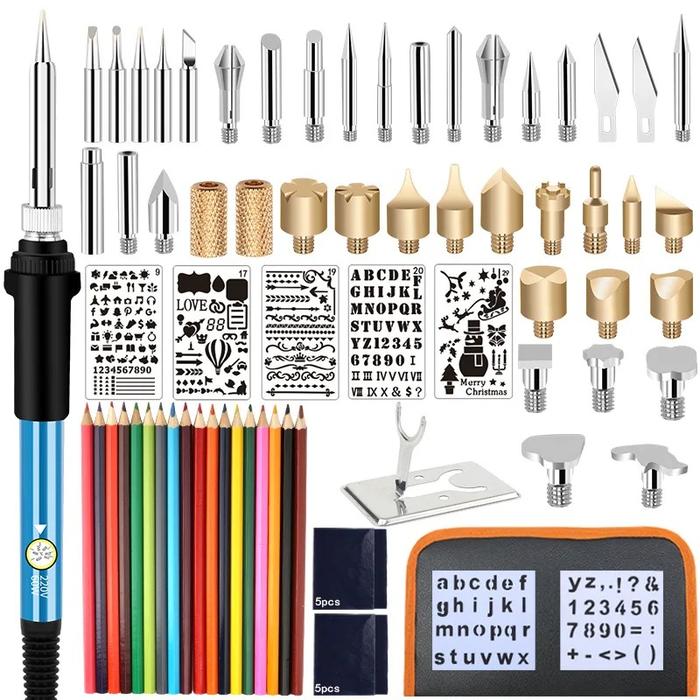60W Wood Burning Kit Electric Engraving Tool Set