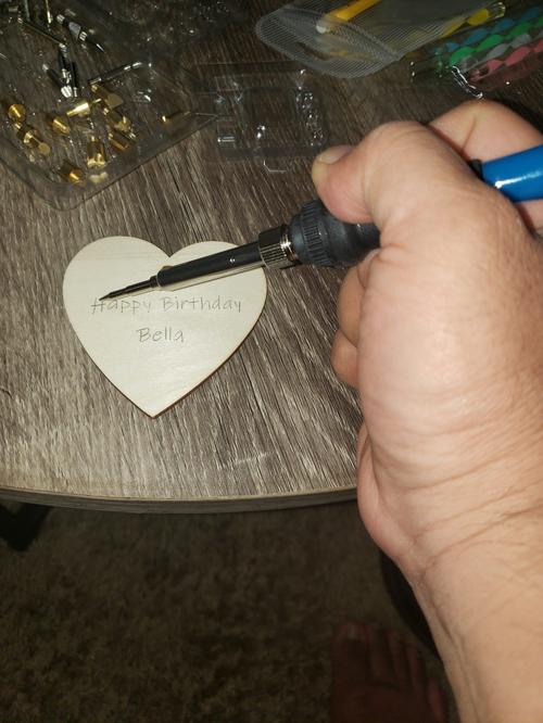 60W Wood Burning Kit Electric Engraving Tool Set photo review