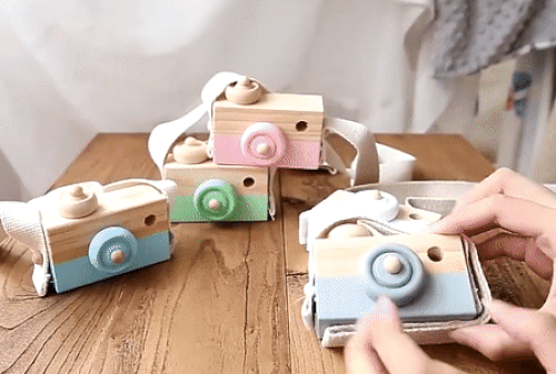 Wooden Montessori Camera Baby Toys - Decorative Educational Toys for Kids