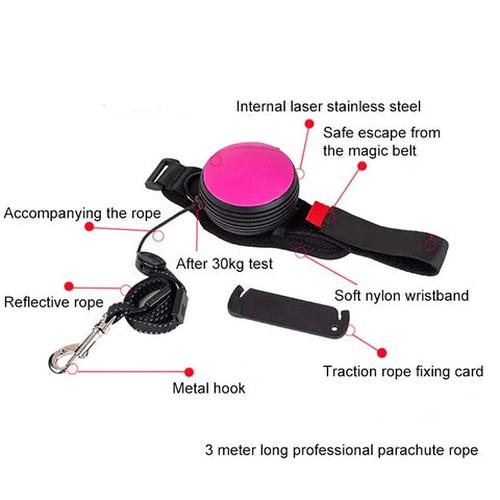 Wrist Strap Retractable Dog Leash, Automatic Shrinkage Nylon Traction Rope