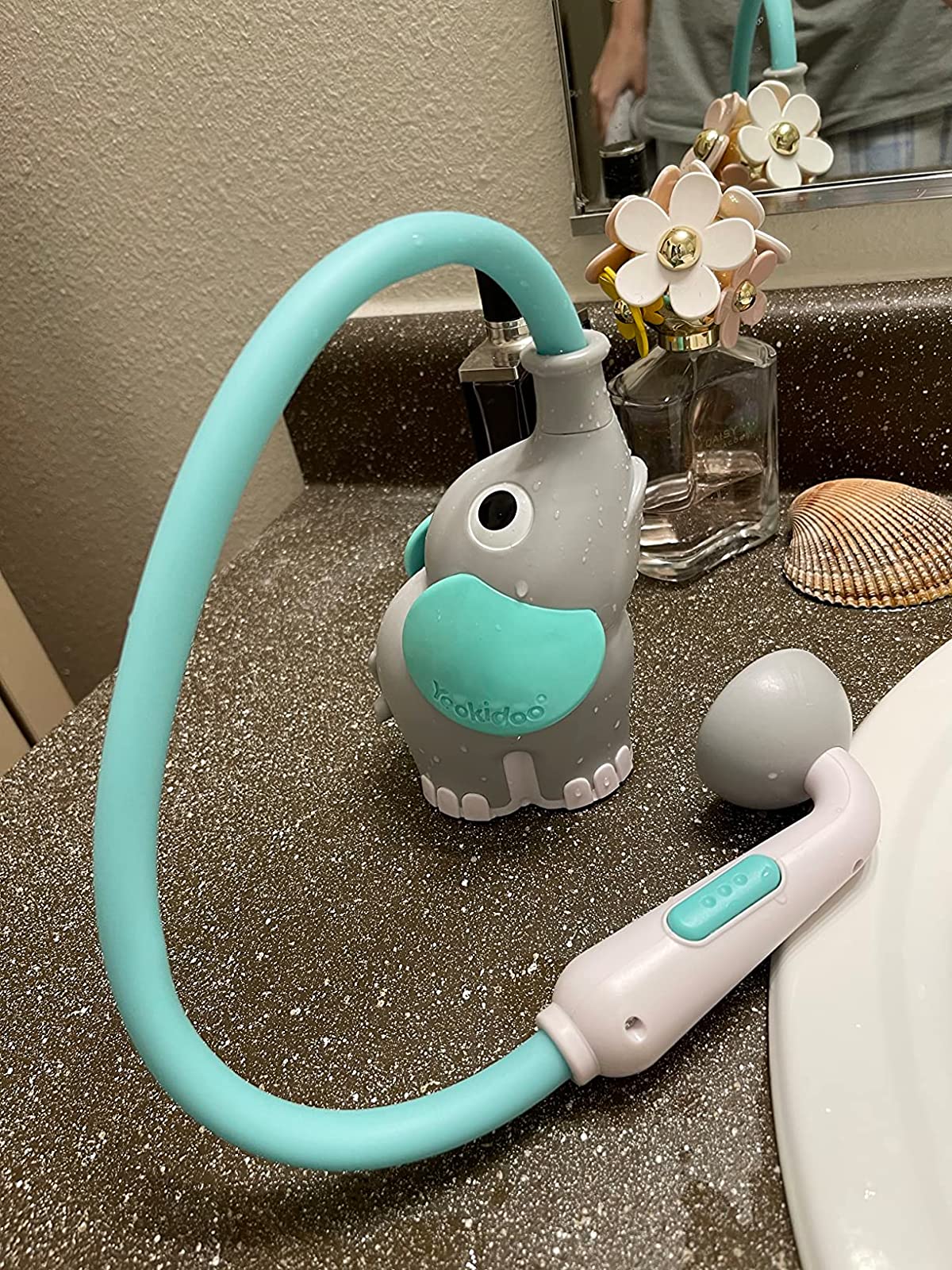 Baby Shower Head - Elephant Water Pump With Dishwasher Faucet photo review